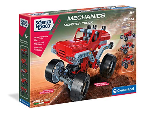 Clementoni 19087 Laboratorio di Meccanica-Monster Trucks Science Museum Bauspiel, Mehrfarbig Clementoni 19087 Laboratorio di Meccanica-Monster Trucks Science Museum Bauspiel, Mehrfarbig von Clementoni