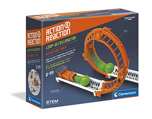 Clementoni 19115 Galileo Science – Action & Reaction Looping, spektakuläres Zubehör für die Kugelbahn, erweiterbarer Baukasten, Spielzeug für Kinder ab 8 Jahren Clementoni 19115 Galileo Science – Action & Reaction Looping, spektakuläres Zubehör für die Kugelbahn, erweiterbarer Baukasten, Spielzeug für Kinder ab 8 Jahren von Clementoni