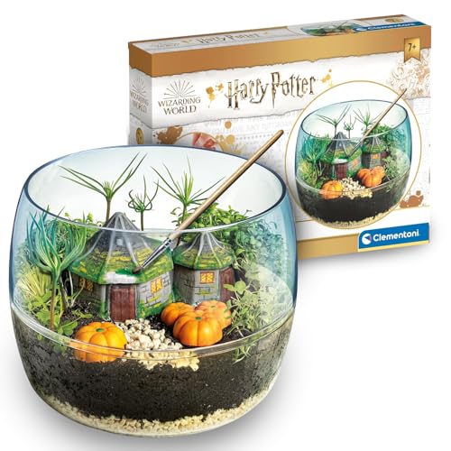 Clementoni Harry Potter Terrarium - Set mit Zubehör für ein Miniatur Ökosystem - Spielzeug zum Aufziehen von Pflanzen - Baukasten für Potterheads ab 7 Jahren, 19248 von Clementoni