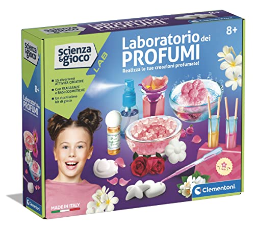 Clementoni - 19346 - Wissenschaft und Spiel Labor - Das Parfüm-Labor - Kit zur Herstellung von Parfums, Labor für Mädchen ab 8 Jahren (Spiel auf Italienisch), Made in Italy von Clementoni