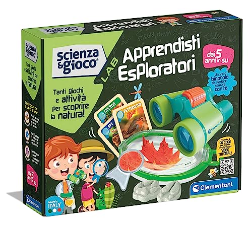 Clementoni 19363 Wissenschaft und Spiel Lab – Lehrer Wissenschaftsexperimente, Entdecker-Set, Wissenschaftsspiel für Kinder 5 Jahre, Labor, mit Fernglas, Made in Italy, Italienisch Clementoni 19363 Wissenschaft und Spiel Lab – Lehrer Wissenschaftsexperimente, Entdecker-Set, Wissenschaftsspiel für Kinder 5 Jahre, Labor, mit Fernglas, Made in Italy, Italienisch von Clementoni