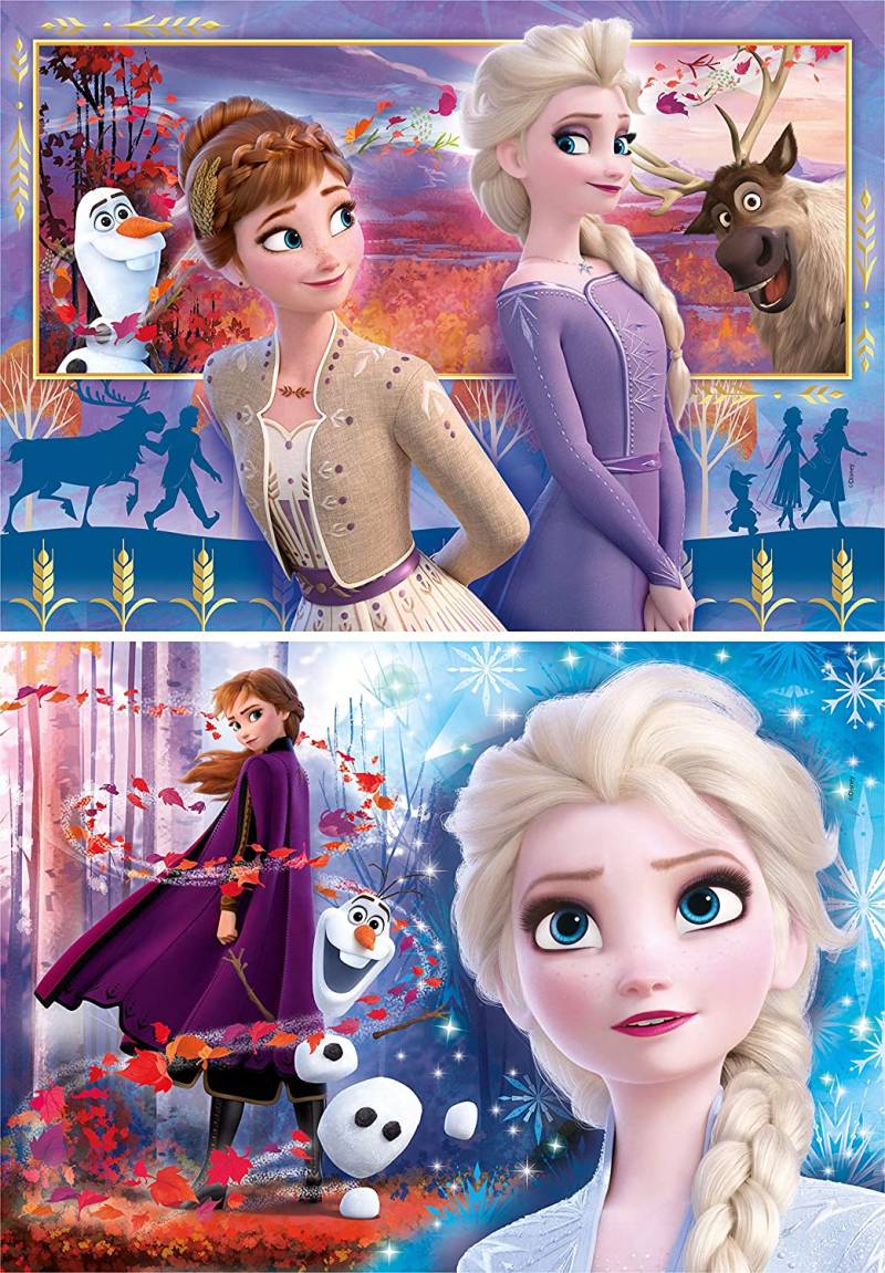 Clementoni 2 Puzzles - Frozen 2 60 Teile Puzzle Clementoni-21609 von Clementoni