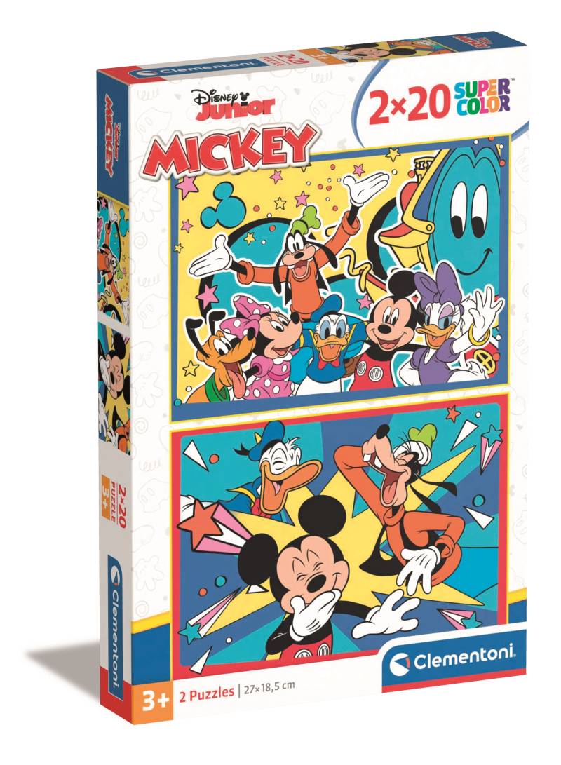 Clementoni 2 Puzzles - Mickey and Friends 20 Teile Puzzle Clementoni-24791 von Clementoni