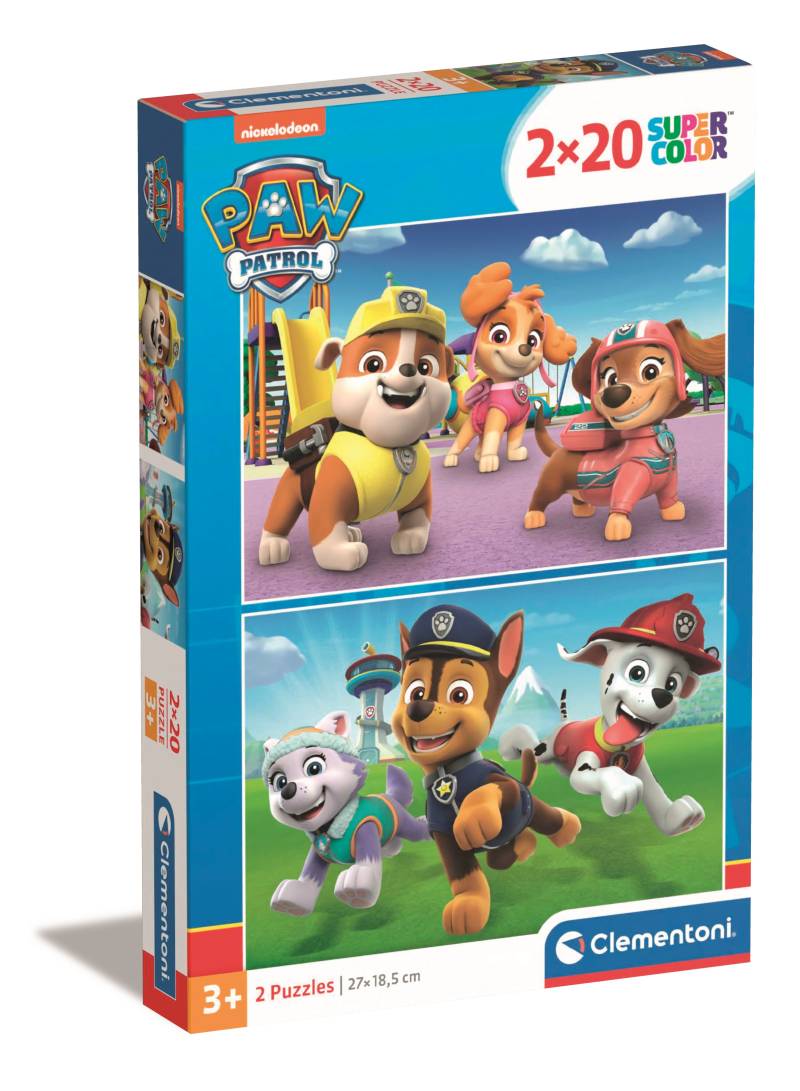 Clementoni 2 Puzzles - Pat' Patrouille 20 Teile Puzzle Clementoni-24800 von Clementoni