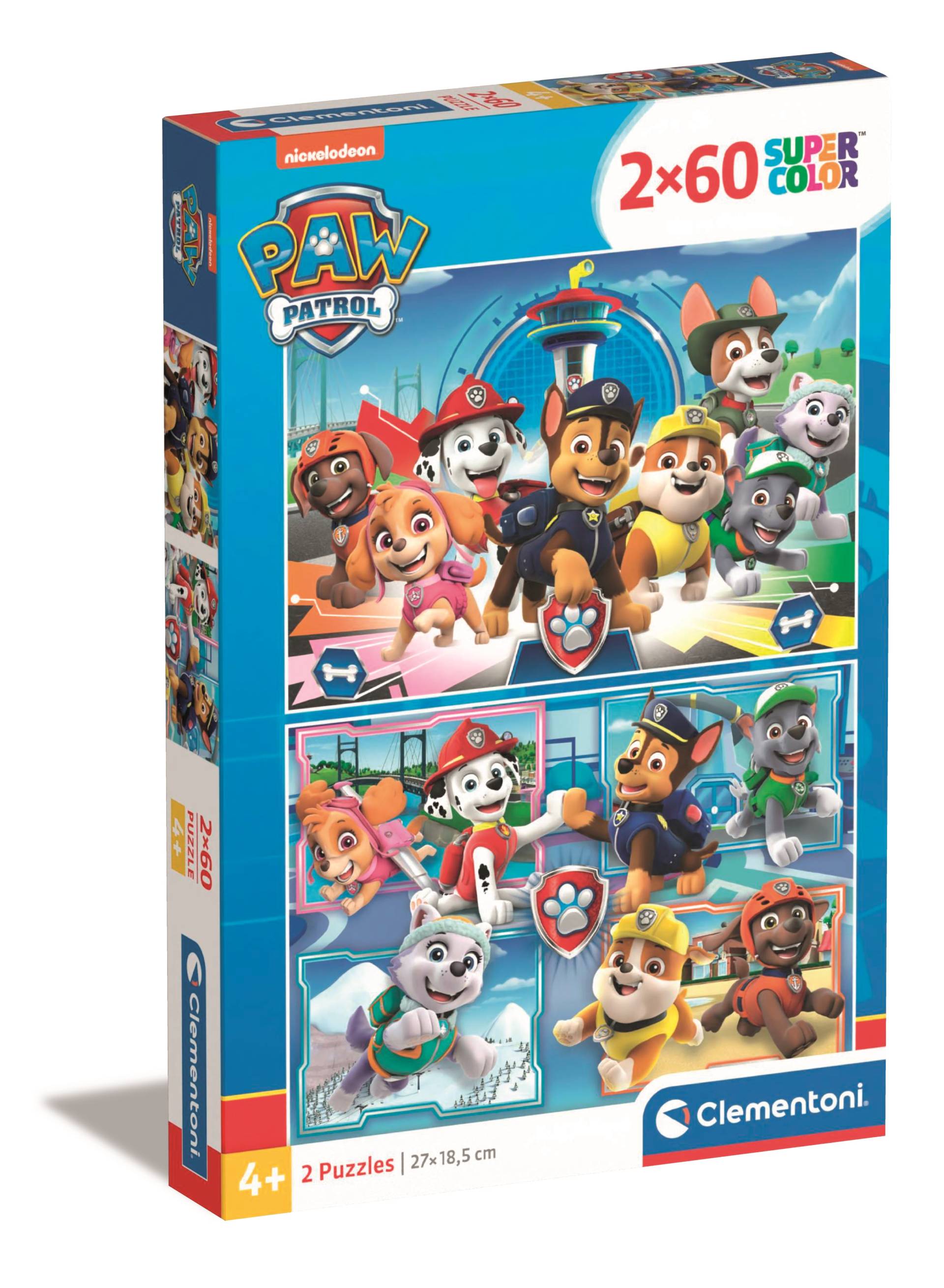 Clementoni 2 Puzzles - Paw Patrol - 2x60 Teile 60 Teile Puzzle Clementoni-21617 von Clementoni