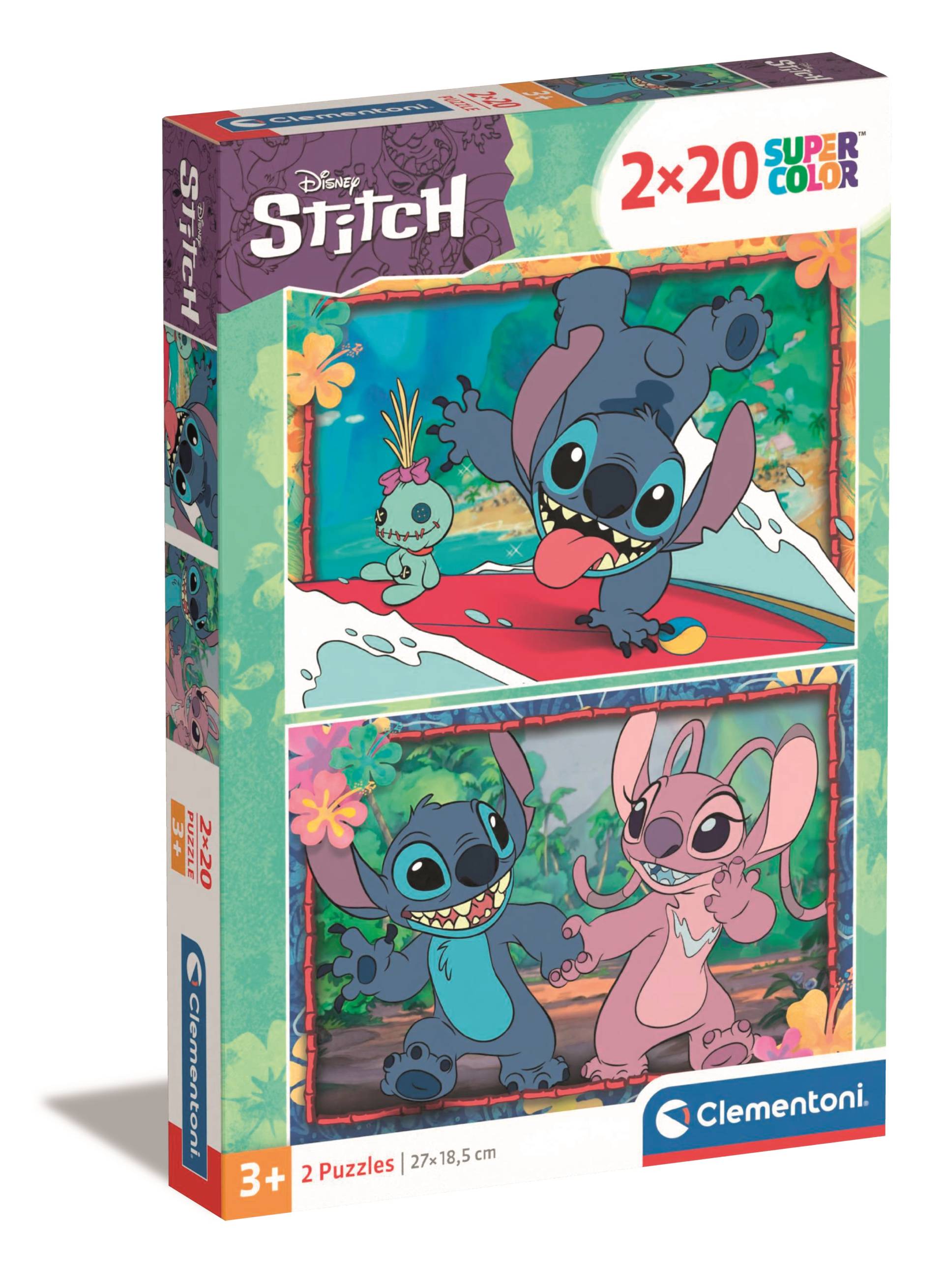Clementoni 2 Puzzles - Stitch 20 Teile Puzzle Clementoni-24809 Clementoni 2 Puzzles - Stitch 20 Teile Puzzle Clementoni-24809 von Clementoni