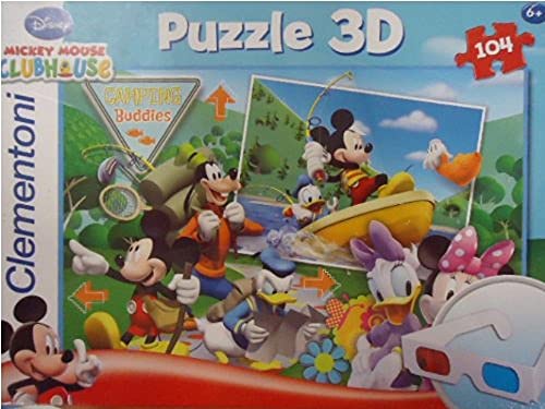 Clementoni 20030.6 - Puzzle Magic 3D - 104 teilig Mickey Mouse - The Upslide von Clementoni