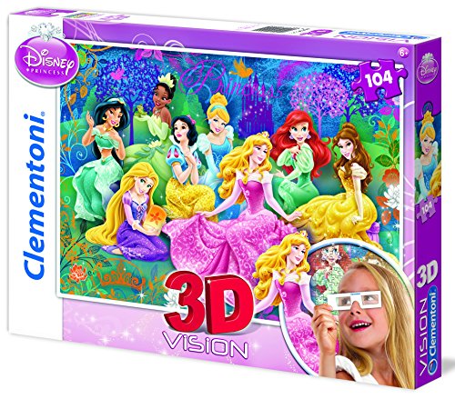 Clementoni 20090.0-3D Puzzle Prinzessin, 104 Teile von Clementoni