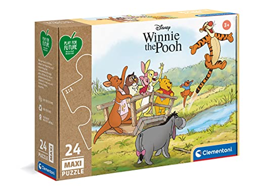 Clementoni 20259 Maxi Play for Future Winnie The Pooh – Puzzle 24 Teile ab 3 Jahren, Kinderpuzzle aus recyceltem & recycelbarem Material, Denkspiel für Kinder Clementoni 20259 Maxi Play for Future Winnie The Pooh – Puzzle 24 Teile ab 3 Jahren, Kinderpuzzle aus recyceltem & recycelbarem Material, Denkspiel für Kinder von Clementoni