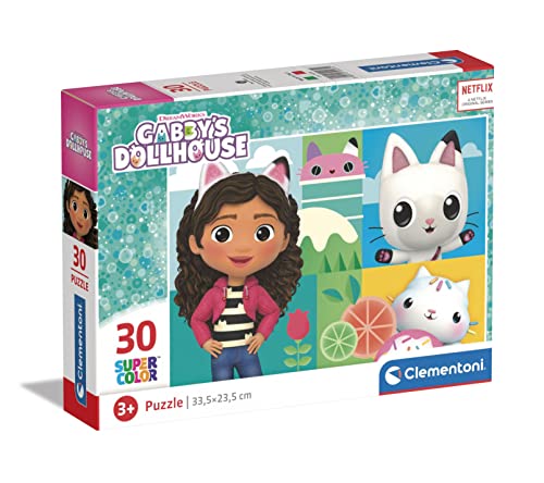 Clementoni DreamWorks Gabby's Dollhouse - Puzzle mit 30 Teilen für Kinder ab 3 Jahren, Buntes Kinderpuzzle mit besonderer Leuchtkraft, 20281 von Clementoni Clementoni DreamWorks Gabby's Dollhouse - Puzzle mit 30 Teilen für Kinder ab 3 Jahren, Buntes Kinderpuzzle mit besonderer Leuchtkraft, 20281 von Clementoni von Clementoni