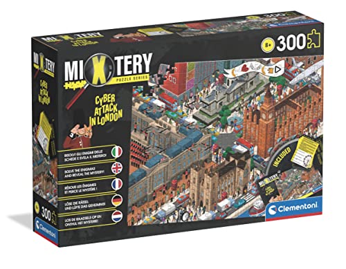 Clementoni 21711 Mystery Hacking Attack In London 300 Teile-Puzzle Für Kinder Ab 8 Jahren, Made In Italy, Mehrfarbig, Medium von Clementoni