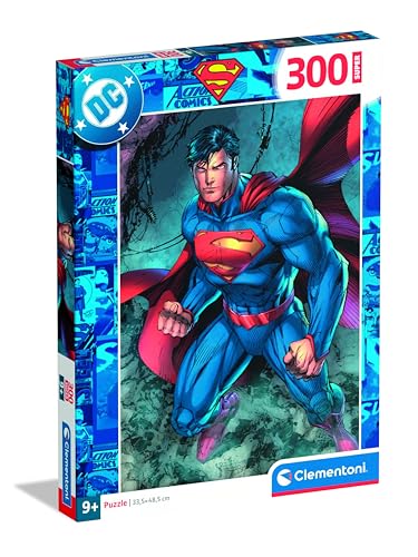 Clementoni 21747 Superman – Super Puzzle 300 Teile, actionreiches Superheldenmotiv für Kinder ab 8 Jahren Clementoni 21747 Superman – Super Puzzle 300 Teile, actionreiches Superheldenmotiv für Kinder ab 8 Jahren von Clementoni