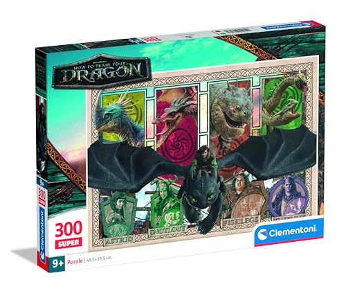 Clementoni 21748 Dragons – Puzzle 300 Teile, Ohnezahn-Motiv aus „How to Train Your Dragon“, Kinderpuzzle ab 7 Jahren Clementoni 21748 Dragons – Puzzle 300 Teile, Ohnezahn-Motiv aus „How to Train Your Dragon“, Kinderpuzzle ab 7 Jahren von Clementoni