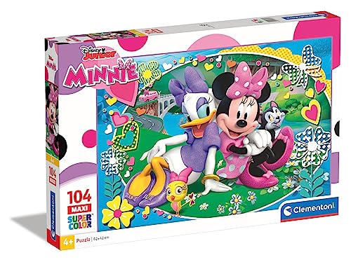 Clementoni 23708 Maxi Minnie Happy Helpers – Puzzle 104 Teile ab 4 Jahren, farbenfrohes Kinderpuzzle mit extra großen Puzzleteilen, Geschicklichkeitsspiel für Kinder Clementoni 23708 Maxi Minnie Happy Helpers – Puzzle 104 Teile ab 4 Jahren, farbenfrohes Kinderpuzzle mit extra großen Puzzleteilen, Geschicklichkeitsspiel für Kinder von Clementoni