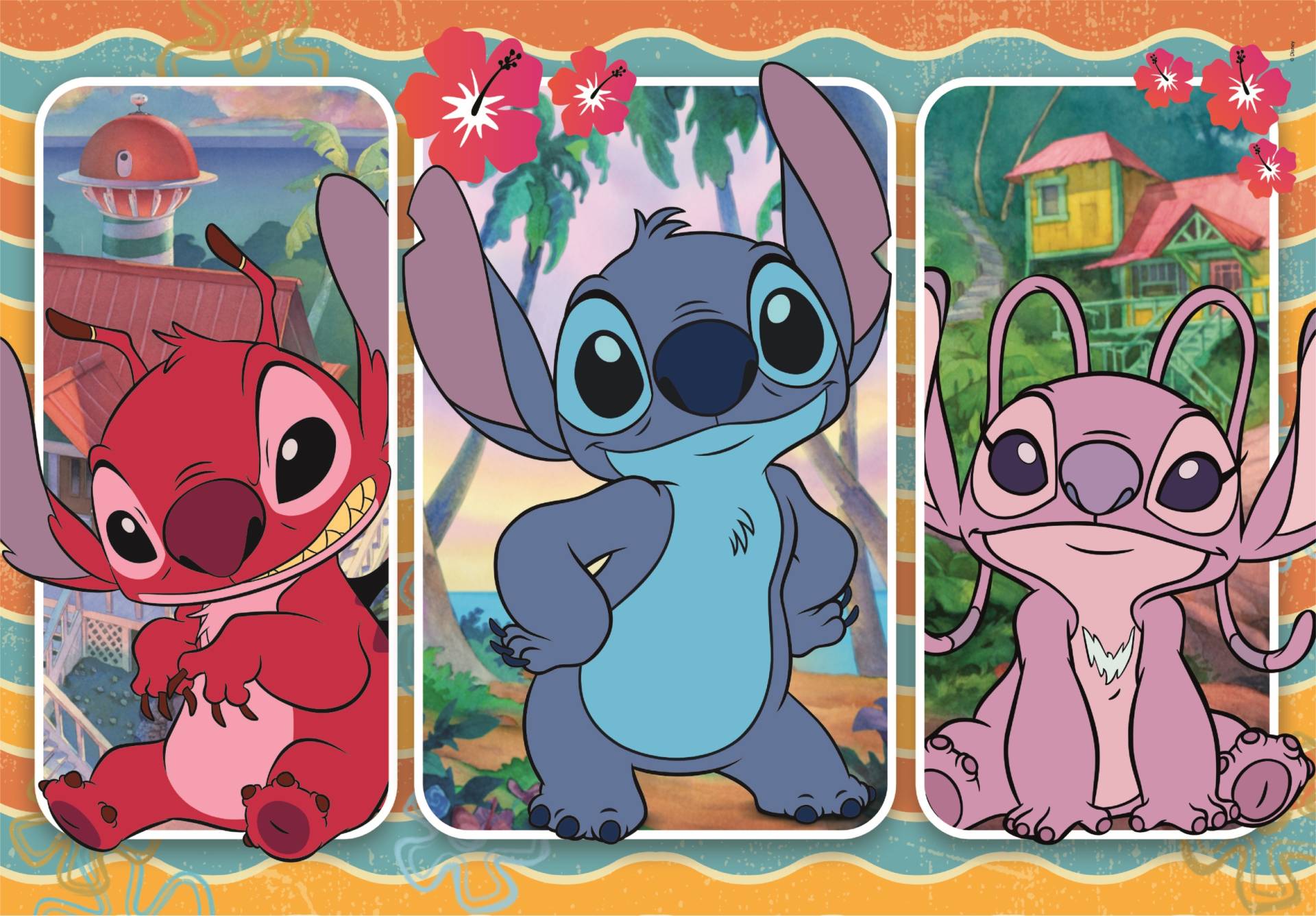 Clementoni 24 Maxi Super Color - Stitch 24 Teile Puzzle Clementoni-24029 von Clementoni