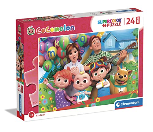 Clementoni 24227 Cocomelon Supercolor 24 Maxi-Teile – Made in Italy, Kinder 3 Jahre, Kinderpuzzle, Cartoon-Puzzle, Mehrfarbig, Medium Clementoni 24227 Cocomelon Supercolor 24 Maxi-Teile – Made in Italy, Kinder 3 Jahre, Kinderpuzzle, Cartoon-Puzzle, Mehrfarbig, Medium von Clementoni