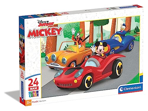 Clementoni - 24229 - Supercolor Puzzle Disney Mickey - Puzzle Mit 24 Teile Maxi - Puzzle Für Kinder Ab 3 Jahren, Made In Italy Clementoni - 24229 - Supercolor Puzzle Disney Mickey - Puzzle Mit 24 Teile Maxi - Puzzle Für Kinder Ab 3 Jahren, Made In Italy von Clementoni