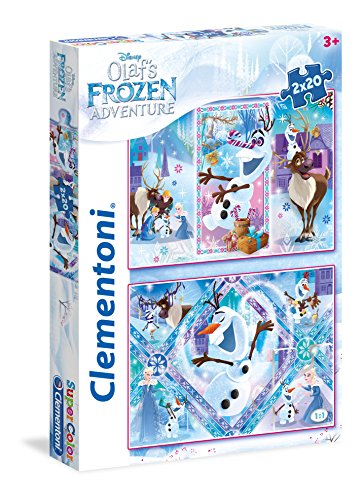 Clementoni 24752 Disney Olaf's Frozen Adventure Puzzle, 40 Teile von Clementoni