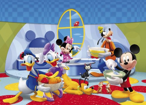 Clementoni 25172.8 - Puzzle Multimedia 3 x 48 teilig Mickey Mouse Club House von Clementoni