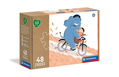 Clementoni 25252 Play for Future Be My Pal – Puzzle 3 x 48 Teile ab 4 Jahren, 3 Kinderpuzzle aus recyceltem & recycelbarem Material, Denkspiel für Kinder Clementoni 25252 Play for Future Be My Pal – Puzzle 3 x 48 Teile ab 4 Jahren, 3 Kinderpuzzle aus recyceltem & recycelbarem Material, Denkspiel für Kinder von Clementoni