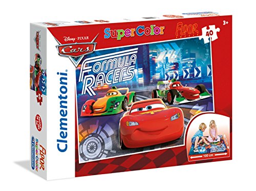 Clementoni 25442.2 - Boden 40 T Cars, BodenPuzzle von Clementoni
