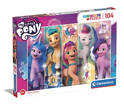 Clementoni 25732 My Little Pony 104pzs Supercolor 104 Teile-Puzzle Für Kinder Ab 6 Jahren, Made In Italy, Mehrfarbig, Medium von Clementoni