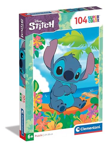 Clementoni Disney Stitch Kinder Puzzle 104 Teile - Disney Puzzle 37,9 x 26,9 cm für Kinder ab 6 Jahre - Geschicklichkeitsspiel von Clementoni 25755 Clementoni Disney Stitch Kinder Puzzle 104 Teile - Disney Puzzle 37,9 x 26,9 cm für Kinder ab 6 Jahre - Geschicklichkeitsspiel von Clementoni 25755 von Clementoni