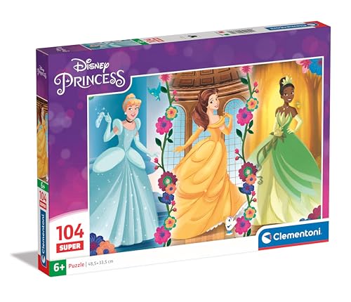 Clementoni Supercolor Disney Princess Kinder Puzzle 104 Teile - Disney Puzzle 37,9 x 26,9 cm für Kinder ab 6 Jahre - Geschicklichkeitsspiel von Clementoni 25772 Clementoni Supercolor Disney Princess Kinder Puzzle 104 Teile - Disney Puzzle 37,9 x 26,9 cm für Kinder ab 6 Jahre - Geschicklichkeitsspiel von Clementoni 25772 von Clementoni