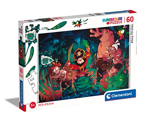 Clementoni - 26111 - Supercolor Puzzle Pirates - Puzzle Mit 60 Teile - Puzzle Für Kinder Ab 5 Jahren, Made In Italy Clementoni - 26111 - Supercolor Puzzle Pirates - Puzzle Mit 60 Teile - Puzzle Für Kinder Ab 5 Jahren, Made In Italy von Clementoni