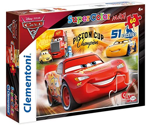 Clementoni 26424 Cars The Movie 3-Maxi Puzzle, 60 Teile von Clementoni