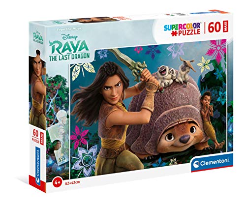 Clementoni 26459 Maxi Raya and the last dragon – Puzzle 60 Teile ab 4 Jahren, farbenfrohes Kinderpuzzle mit extra großen Puzzleteilen, Geschicklichkeitsspiel für Kinder Clementoni 26459 Maxi Raya and the last dragon – Puzzle 60 Teile ab 4 Jahren, farbenfrohes Kinderpuzzle mit extra großen Puzzleteilen, Geschicklichkeitsspiel für Kinder von Clementoni