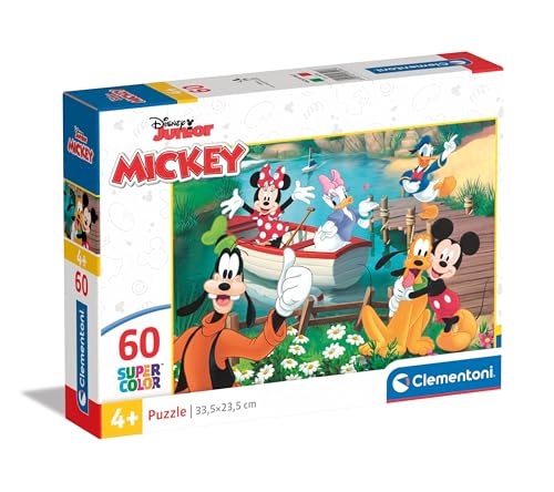 Clementoni 26594 Supercolor Classics – 60 Teile Kinder 4 Jahre, Cartoon, Disney-Puzzle, Made in Italy, Mehrfarbig von Clementoni