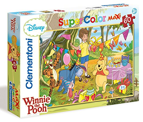 Clementoni 26730.9 - Puzzle Maxi 60 teilig Winnie The Pooh: Happy Birthday von Clementoni