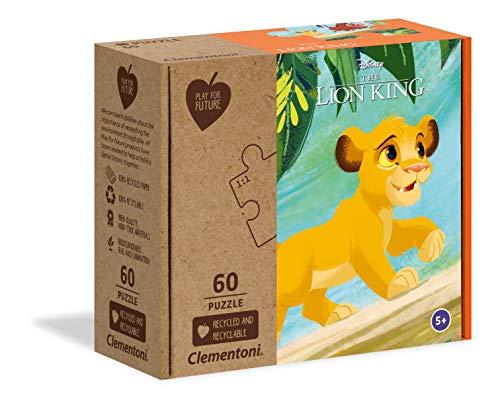 Clementoni 27002 Play for Future Lion King – Puzzle 60 Teile ab 5 Jahren, Kinderpuzzle aus recyceltem & recycelbarem Material, Denkspiel für Kinder Clementoni 27002 Play for Future Lion King – Puzzle 60 Teile ab 5 Jahren, Kinderpuzzle aus recyceltem & recycelbarem Material, Denkspiel für Kinder von Clementoni