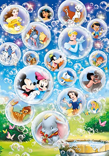 Clementoni 27119 Supercolor Disney Classic – Puzzle 104 Teile ab 6 Jahren, buntes Kinderpuzzle mit besonderer Leuchtkraft & Farbintensität, Geschicklichkeitsspiel für Kinder von Clementoni