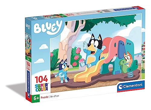 Clementoni - 27171 - Supercolor Puzzle - Bluey - 104 Teile - Puzzle Kinder 6 Jahre, Puzzle Cartoon - Made in Italy von Clementoni