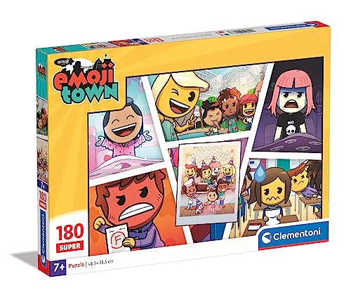 Clementoni - 29067 - Supercolor Puzzle - Emoji - Puzzle 180 Teile Ab 7 Jahren, Buntes Kinderpuzzle Mit Besonderer Leuchtkraft & Farbintensität, Geschicklichkeitsspiel Für Kinder Clementoni - 29067 - Supercolor Puzzle - Emoji - Puzzle 180 Teile Ab 7 Jahren, Buntes Kinderpuzzle Mit Besonderer Leuchtkraft & Farbintensität, Geschicklichkeitsspiel Für Kinder von Clementoni