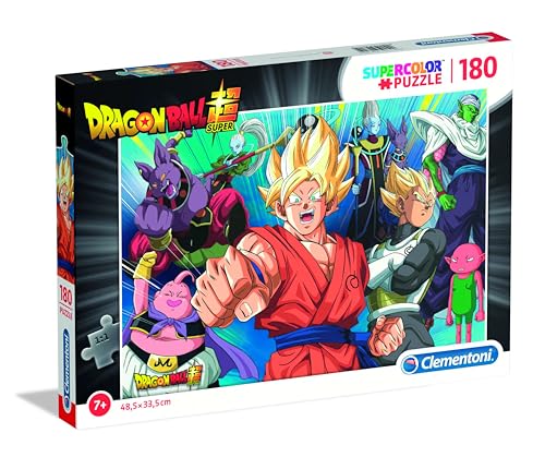 Clementoni 29755 Supercolor Dragon Ball – Puzzle 180 Teile ab 7 Jahren, buntes Kinderpuzzle mit besonderer Leuchtkraft & Farbintensität, Geschicklichkeitsspiel für Kinder von Clementoni