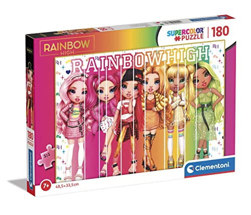 Clementoni 29775 Supercolor Rainbow High 180 Teile-Puzzle Für Kinder Ab 7 Jahren, Made In Italy, Mehrfarbig, Medium von Clementoni