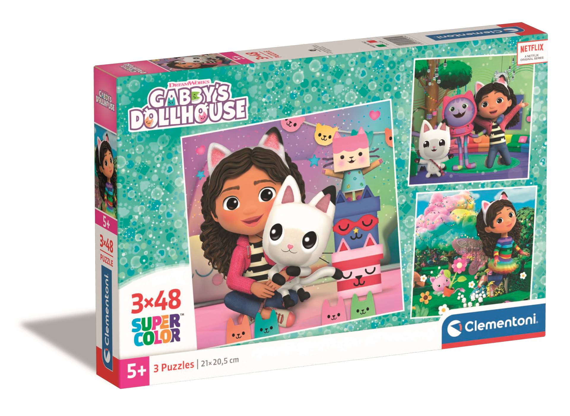 Clementoni 3 Puzzles - Gabby's Dollhouse 48 Teile Puzzle Clementoni-25295 Clementoni 3 Puzzles - Gabby's Dollhouse 48 Teile Puzzle Clementoni-25295 von Clementoni