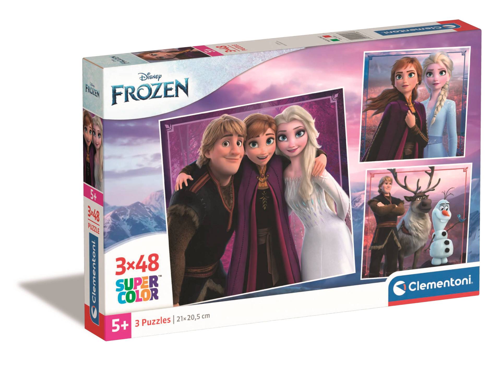 Clementoni 3 Puzzles - Frozen - Die Eiskönigin 48 Teile Puzzle Clementoni-25306 von Clementoni