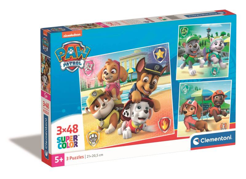 Clementoni 3 Puzzles - Paw Patrol 48 Teile Puzzle Clementoni-25301 von Clementoni