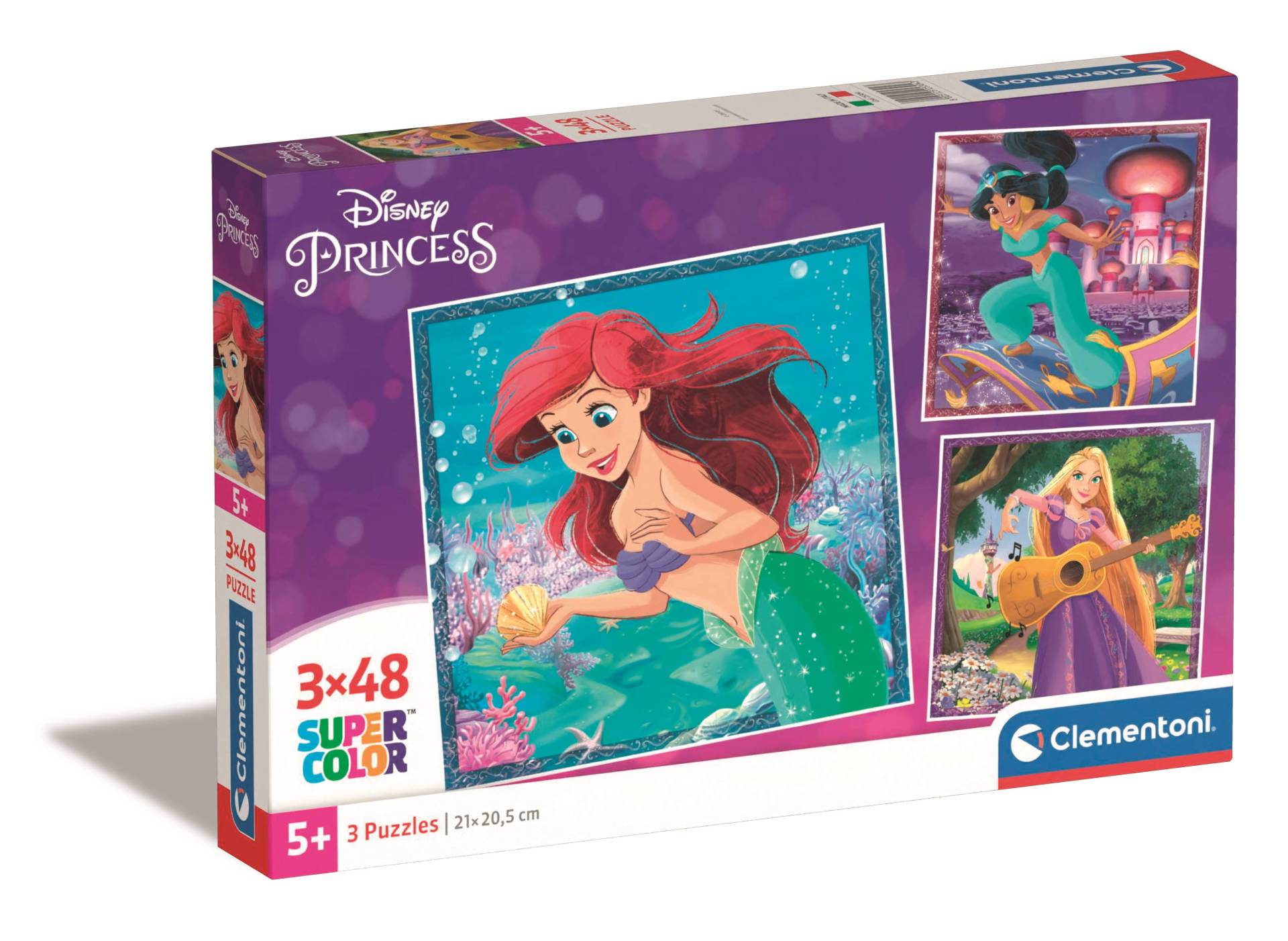 Clementoni 3 Puzzles - Prinzessinnen 48 Teile Puzzle Clementoni-25304 von Clementoni