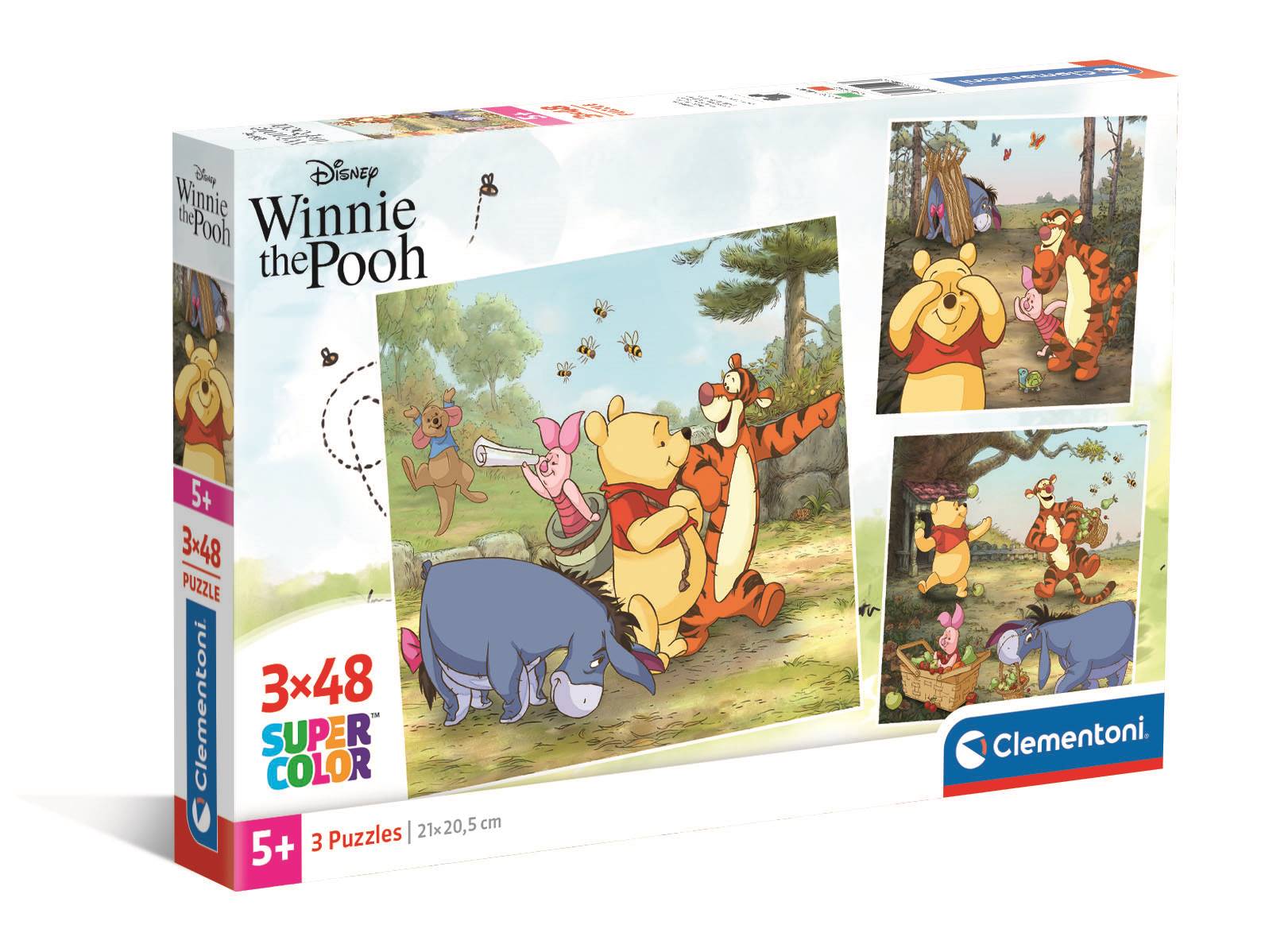 Clementoni 3 Puzzles - Winnie the Pooh 48 Teile Puzzle Clementoni-25063 von Clementoni