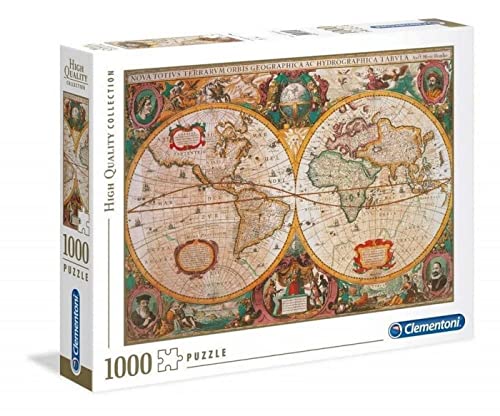 Clementoni 31229 Antike Karte – Puzzle 1000 Teile, Geschicklichkeitsspiel für die ganze Familie, Erwachsenenpuzzle ab 14 Jahren von Clementoni