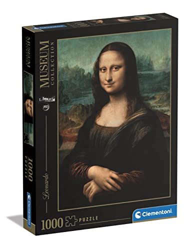 Clementoni 31413 Leonardo – Mona Lisa – Puzzle 1000 Teile, Museum Collection, Geschicklichkeitsspiel für die ganze Familie, Erwachsenenpuzzle ab 14 Jahren von Clementoni