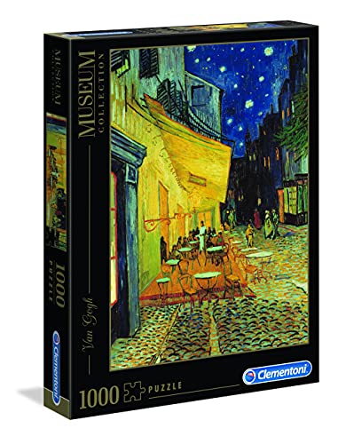 Clementoni 31470 van Gogh – Caféterrasse bei Nacht – Puzzle 1000 Teile, Museum Collection, Geschicklichkeitsspiel für die ganze Familie, Erwachsenenpuzzle ab 14 Jahren von Clementoni