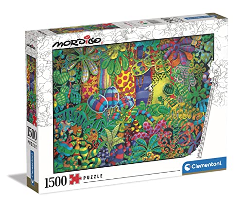 Clementoni 31657 Mordillo, Puzzle 1500 Teile Für Erwachsene Und Kinder 10 Jahren, Geschicklichkeitsspiel Für Die Ganze Familie, Mehrfarbig von Clementoni
