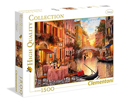 Clementoni 31668 Venedig – Puzzle 1500 Teile ab 9 Jahren, buntes Erwachsenenpuzzle mit kräftigen Farben, Geschicklichkeitsspiel für die ganze Familie, schöne Geschenkidee von Clementoni