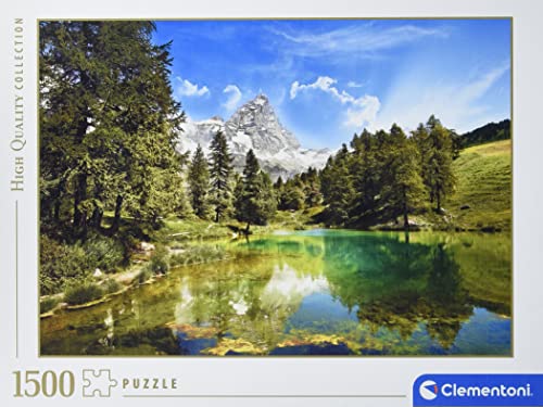 Clementoni 31680 Der blaue See – Puzzle 1500 Teile ab 9 Jahren, buntes Erwachsenenpuzzle mit kräftigen Farben, Geschicklichkeitsspiel für die ganze Familie, schöne Geschenkidee von Clementoni